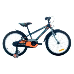 Bicicleta pentru baieti Max Bike Sprint Casper 20 inch Albastru Portocaliu Neon