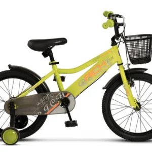 Bicicleta pentru copii 5-7 ani Rich R1805A VerdePortocaliu 20 inch