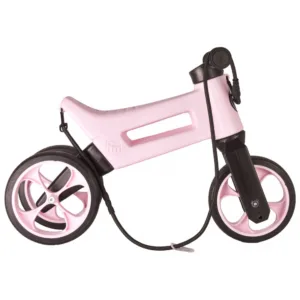 Bicicleta pentru copii Funny Wheels Rider SuperSport Pastel Baby Pink 2 in 1 fara pedale