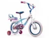 Bicicleta pentru copii Huffy Frozen 14 inch cu roti ajutatoare si cosulet