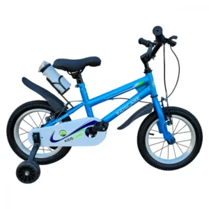 Bicicleta pentru copii KidsCare HappyBoy Albastra 14 inch cu roti ajutatoare