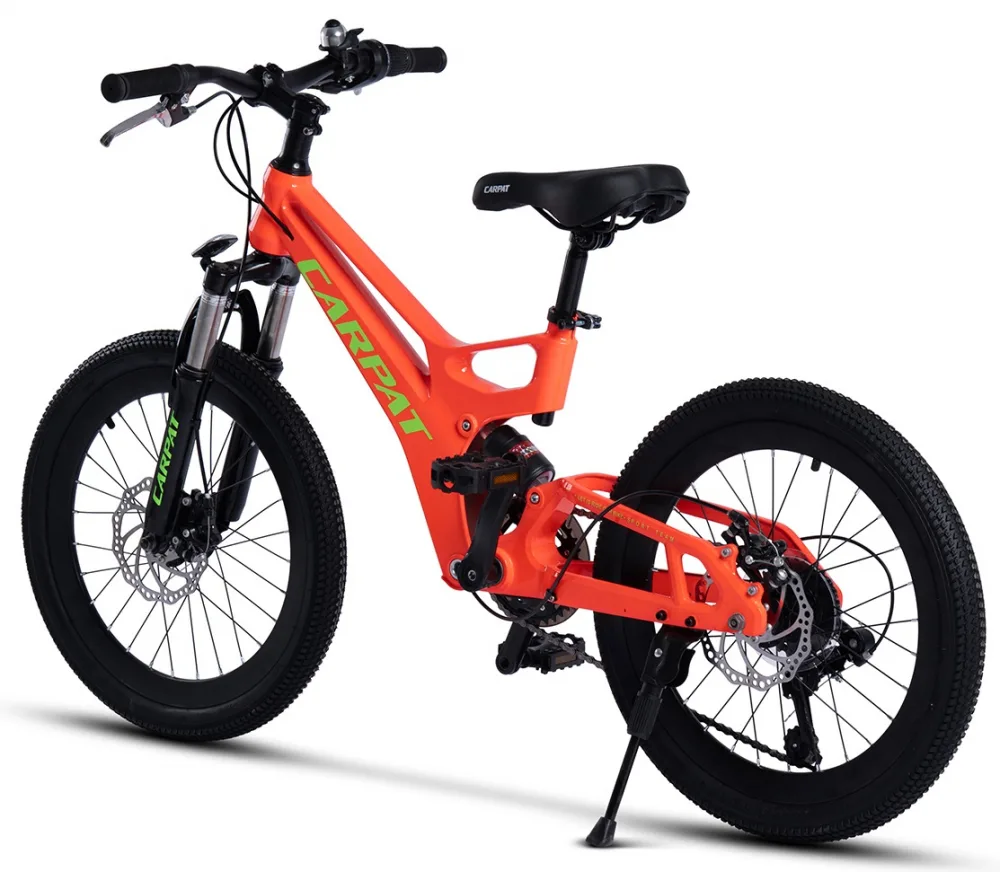 Bicicleta pentru copii MTB-FS Carpat C20344A PortocaliuVerde