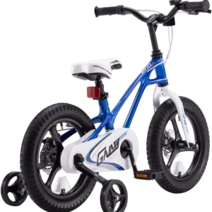 Bicicleta pentru copii Royal Baby 16 inch Galaxy G1601C AlbastruAlb 4-6 ani cu roti ajutatoare si frana pe disc
