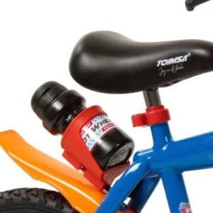 Bicicleta pentru copii Toimsa Hot Wheels 14 inch cu roti ajutatoare