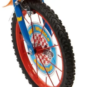 Bicicleta pentru copii Toimsa Hot Wheels 16 inch cu roti ajutatoare