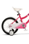 Bicicleta pentru copii Velors V1604B Fucsia 16 inch cu roti ajutatoare