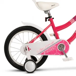 Bicicleta pentru copii Velors V1604B Fucsia 16 inch cu roti ajutatoare