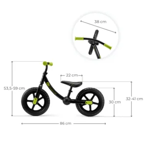 Bicicleta pentru copii copii Kinderkraft 2Way Next Offroad Black