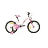 Bicicleta pentru fete 16 inch cu roti ajutatoare Max Bike Alloy Alice Alb