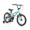 Bicicleta unisex 18 inch Moni Byox Pixy Turcoaz cu roti ajutatoare