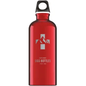 Bidon din aluminiu Mountain Red 0.6L