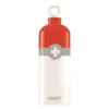 Bidon din aluminiu Sigg Swiss logo red 1l