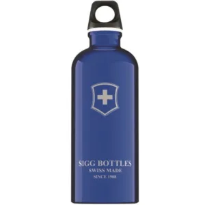 Bidon din aluminiu Sigg swiss emblem dark blue 0.6l