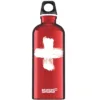 Bidon din aluminiu Swiss Red 0.6L