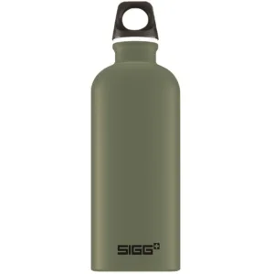Bidon din aluminiu Traveller Leaf Green 0.6L