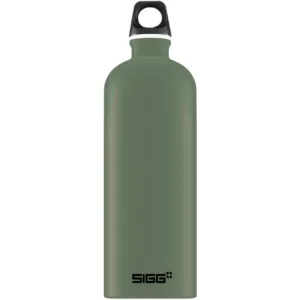 Bidon din aluminiu Traveller Leaf Green 1L