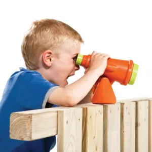 Binoclu pentru spatiile de joaca orange lime green