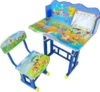 Birou pentru copii Novokids My first desk Albastru din MDF cu jucarii interactive