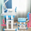 Birou pentru copii Novokids Premium desk AlbastruAlb din MDF