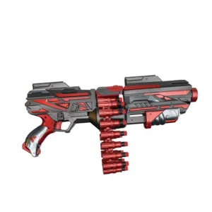 Blaster Ocie Red Guns Pro Attack cu cartusiera si 40 proiectile