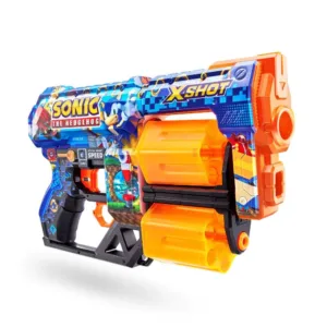 Blaster cu 12 proiectile moi X Shot Dread Sonic Ariciul
