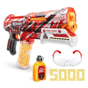 Blaster cu bile din gel si ochelari de protectie Zuru X Shot Hyper Gel Clutch