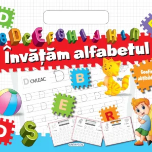 Bloc cu abtibilduri - Invatam alfabetul