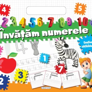 Bloc cu abtibilduri - Invatam numerele