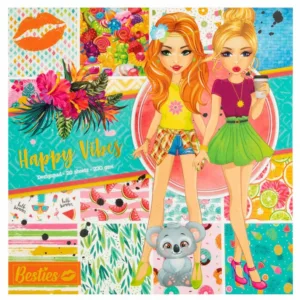 Bloc hartie decorativa Grafix Happy Besties 25x25 cm