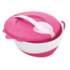 Bol cu lingurita si capac Canpol babies 350 ml roz