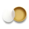 Bol de hranire cu capac din silicon natural si ventuza 6 luni+ Yellow