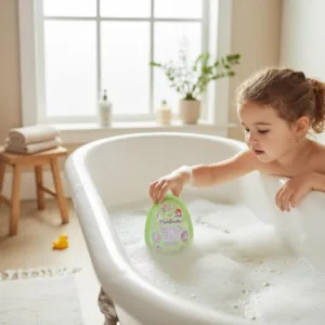 Bomba de baie efervescenta cu surpriza in interior verde Martinelia 150g