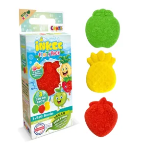 Bombe de baie Inkee 3 bucati asortate in forma de fructe Craze