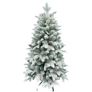 Brad artificial cu zapada si conuri