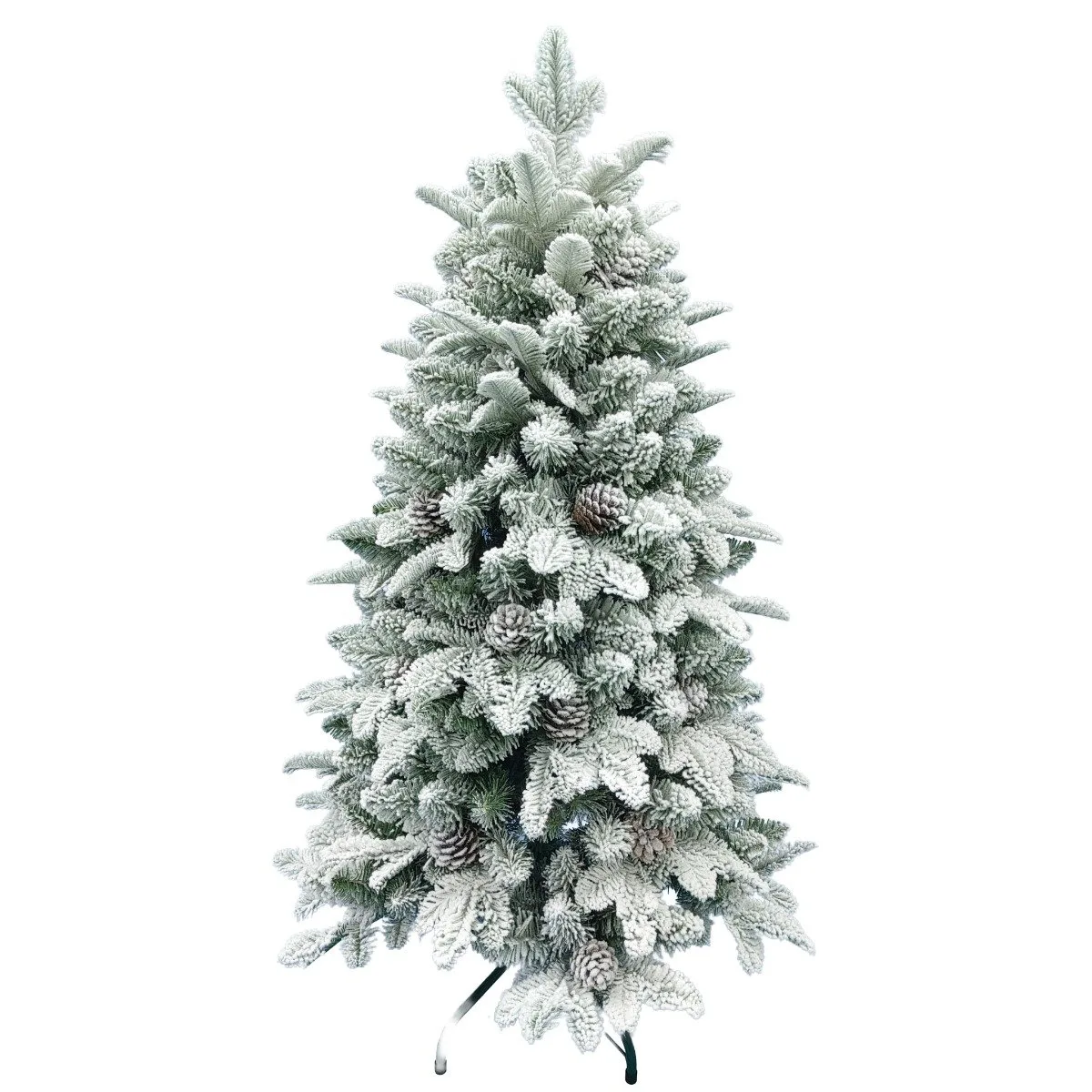 Brad artificial cu zapada si conuri