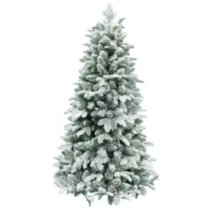 Brad artificial cu zapada si conuri