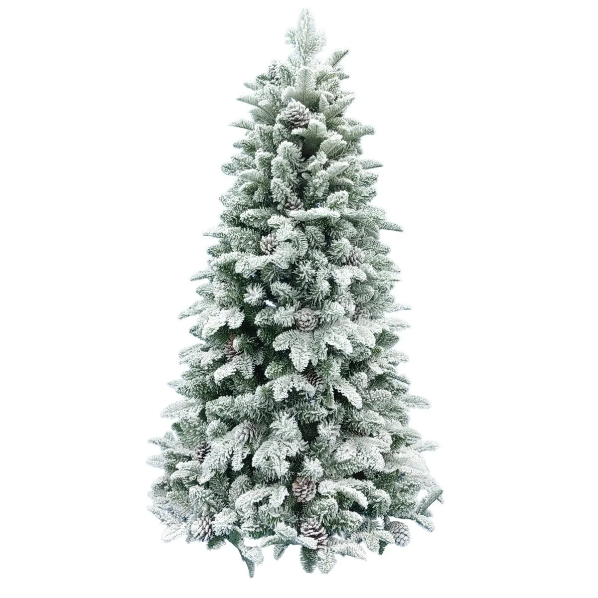 Brad artificial cu zapada si conuri