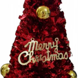 Brad artificial de Craciun Novokids Mini Christmas Tree Rosu pentru casa si birou