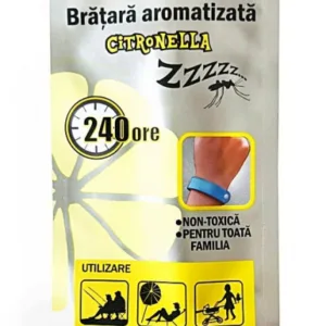 Bratara aromatizata citronella Minut albastru