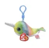 Breloc de plus TY Narvalul Nori 8.5 cm