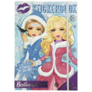 Brosura A4 cu autocolante teme de iarna Grafix Besties 141001