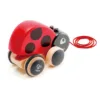 Buburuza din lemn de tras Hape Ladybug