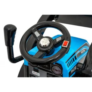 Buldozer electric pentru copii 6V cupa mobila 86x40x42 cm albastru 25W