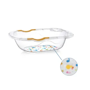 Cadita Babyjem transparenta cu dop de scurgere