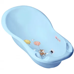 Cadita Tega Baby Forest 102 cm cu senzor de temperatura Albastru