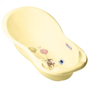 Cadita Tega Baby Forest 102 cm cu senzor de temperatura Galben