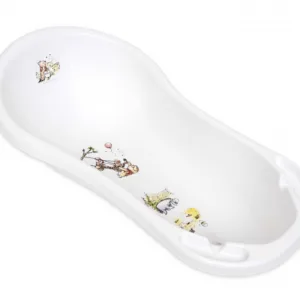 Cadita bebe Disney cu dop de scurgere Winnie and Friends white
