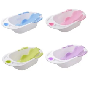 Cadita bebelusi Little Mom Blue Heart cu reductor ergonomic detasabil