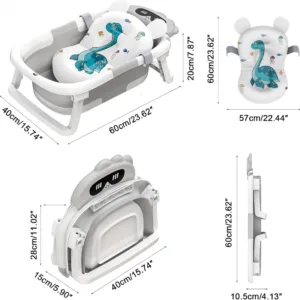 Cadita bebelusi ultrapliabila Little Mom Turtle Blue