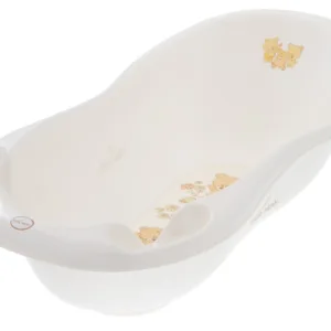 Cadita copii Tega Baby Lux Bear 86 cm Alb